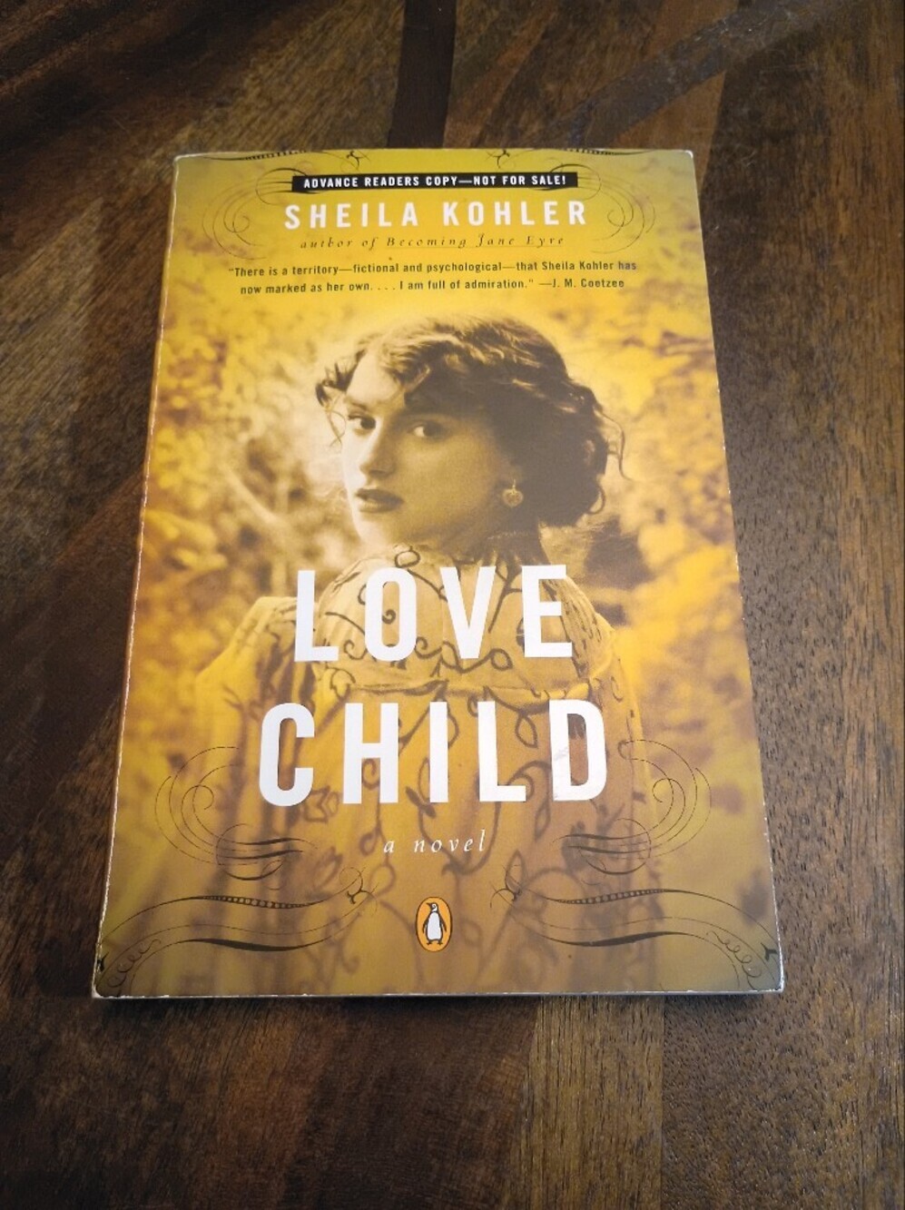 Love Child by Sheila Kohler Advance Reader's Copy ARC Paperback 2011 Penguin Fic